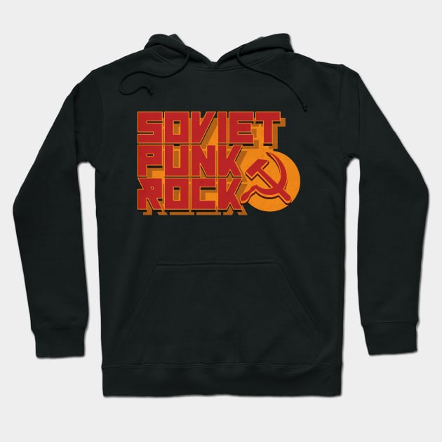 Soviet Punk Rock Hoodie by CTShirts